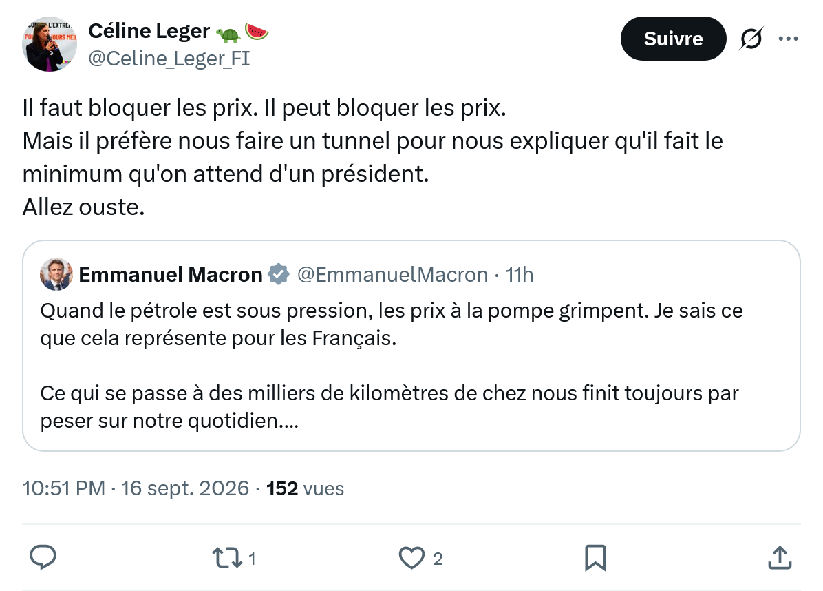 Céline Léger: Il faut bloquer les prix...