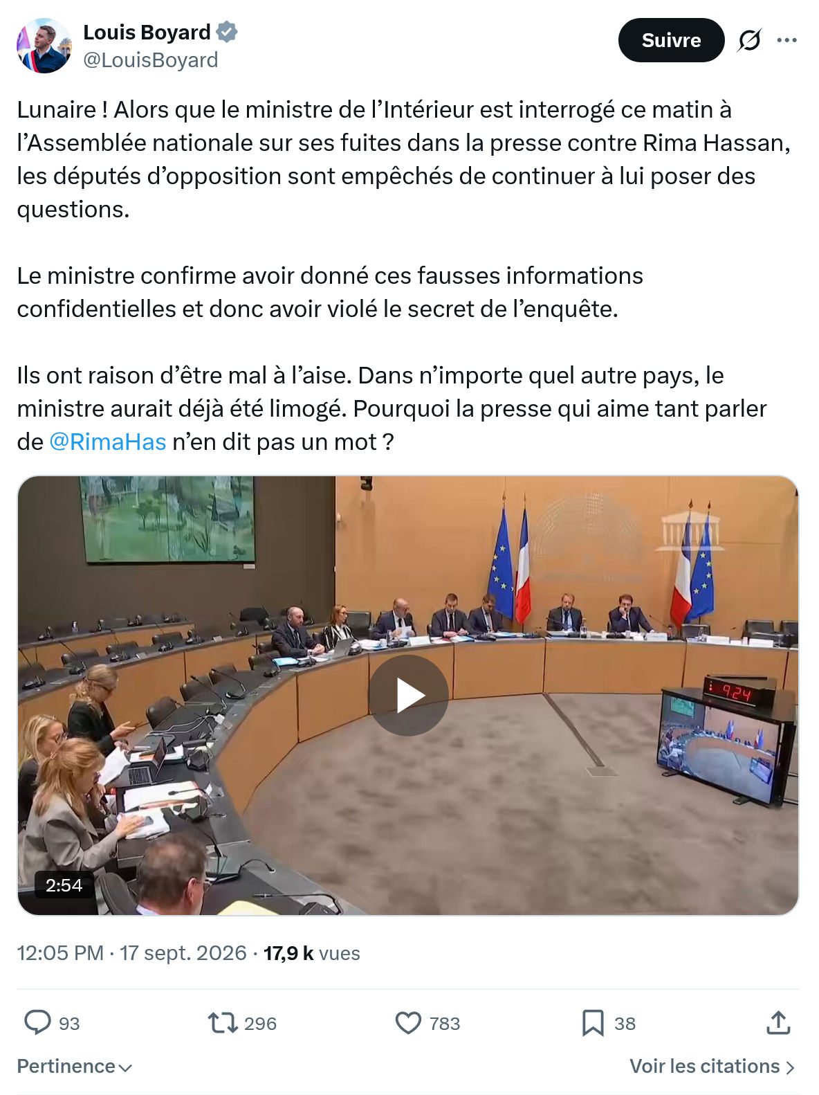 Louis Boyard: Lunaire ! Alors que le ministre...