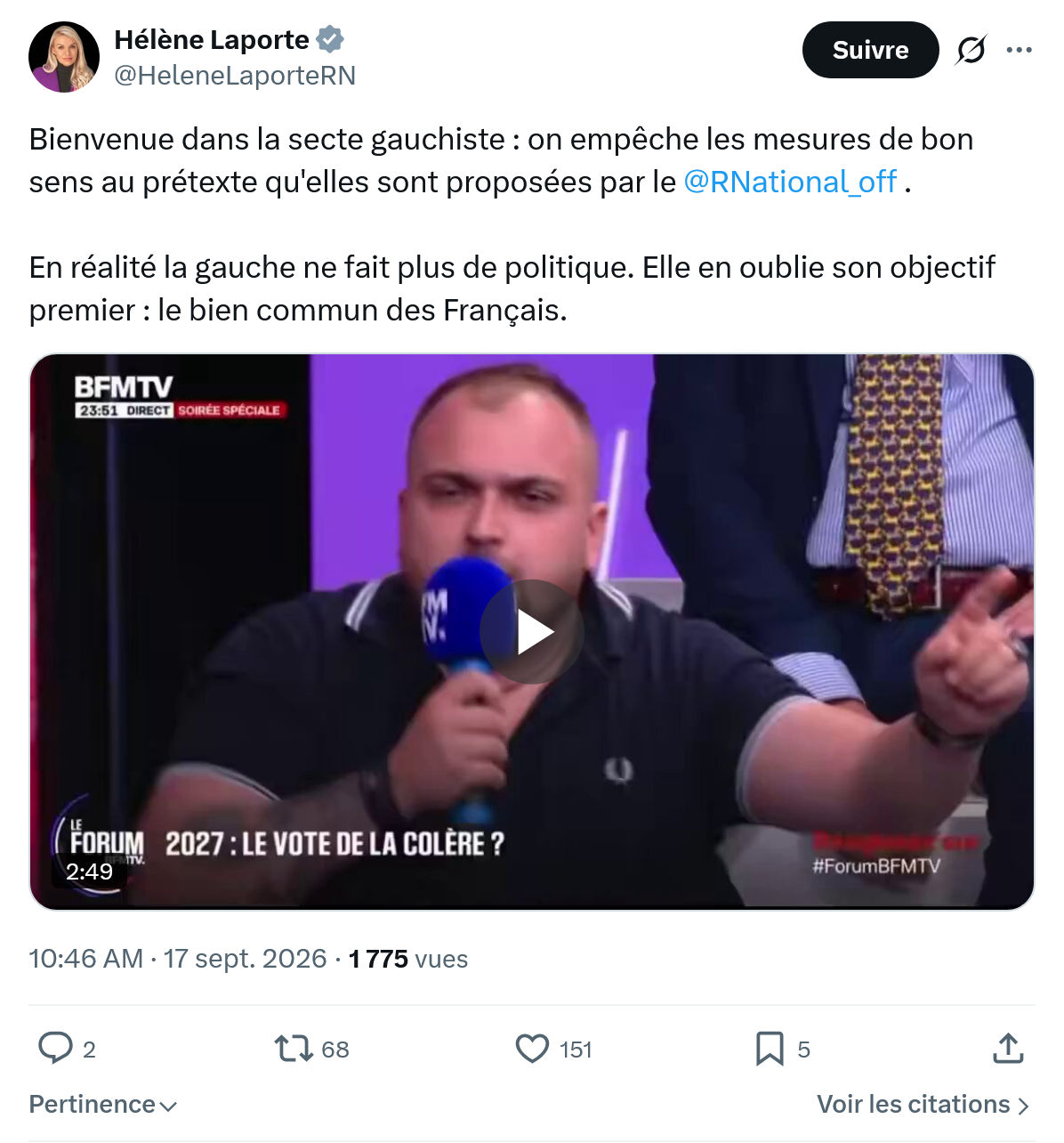 Hélène Laporte: Bienvenue dans la secte gauchiste...