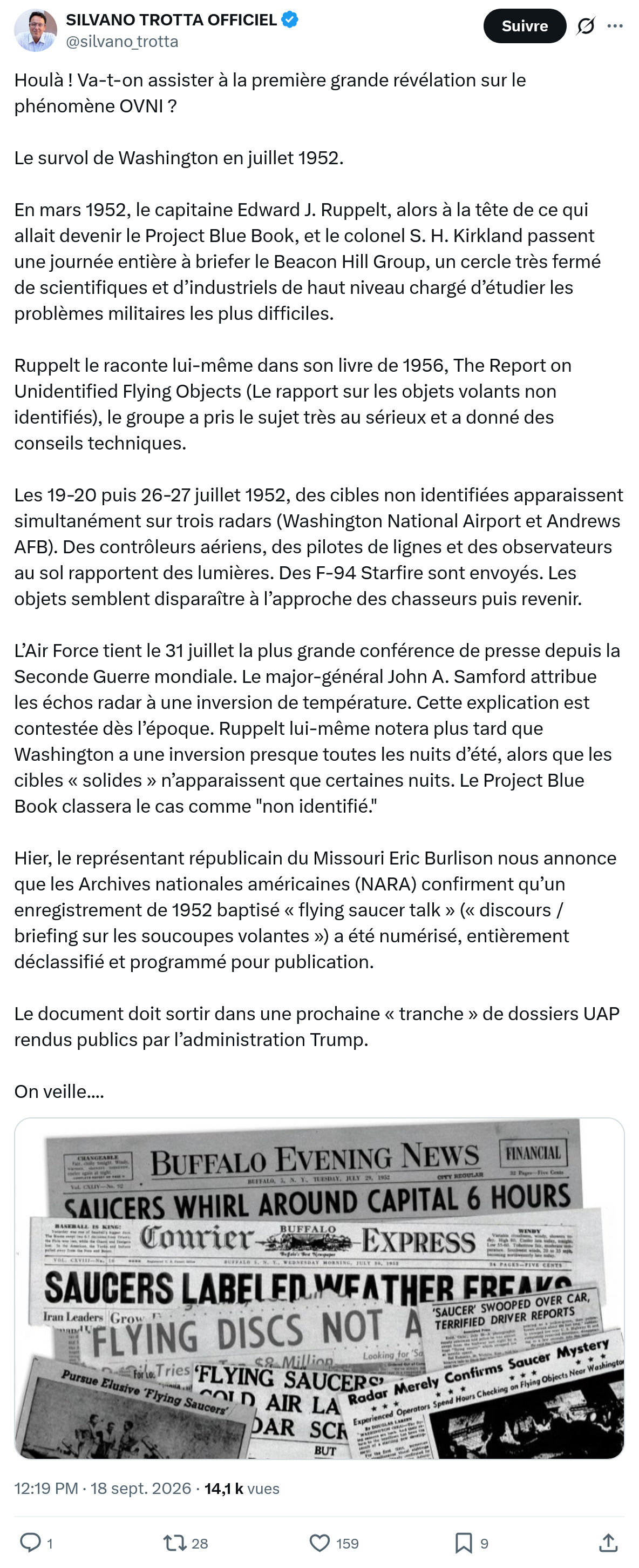 Silvano Trotta: Houlà ! Va-t-on assister à la première...