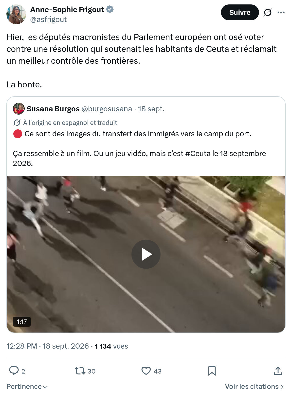 Anne-Sophie Frigout: Hier, les députés macronistes...