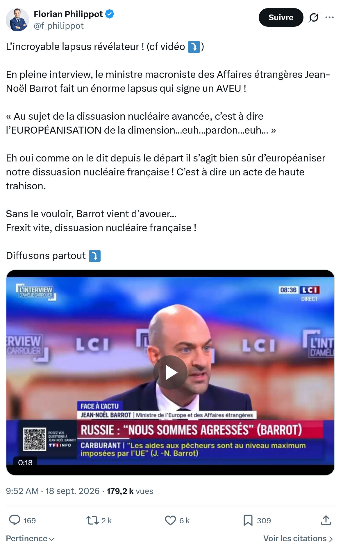 Florian Philippot: L’incroyable lapsus révélateur...