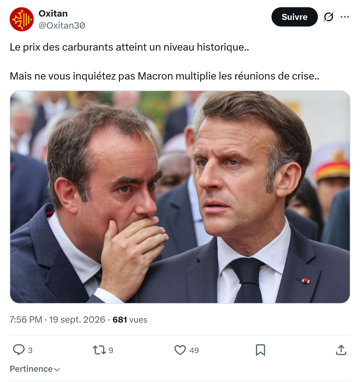 Oxitan: Le prix des carburants atteint...