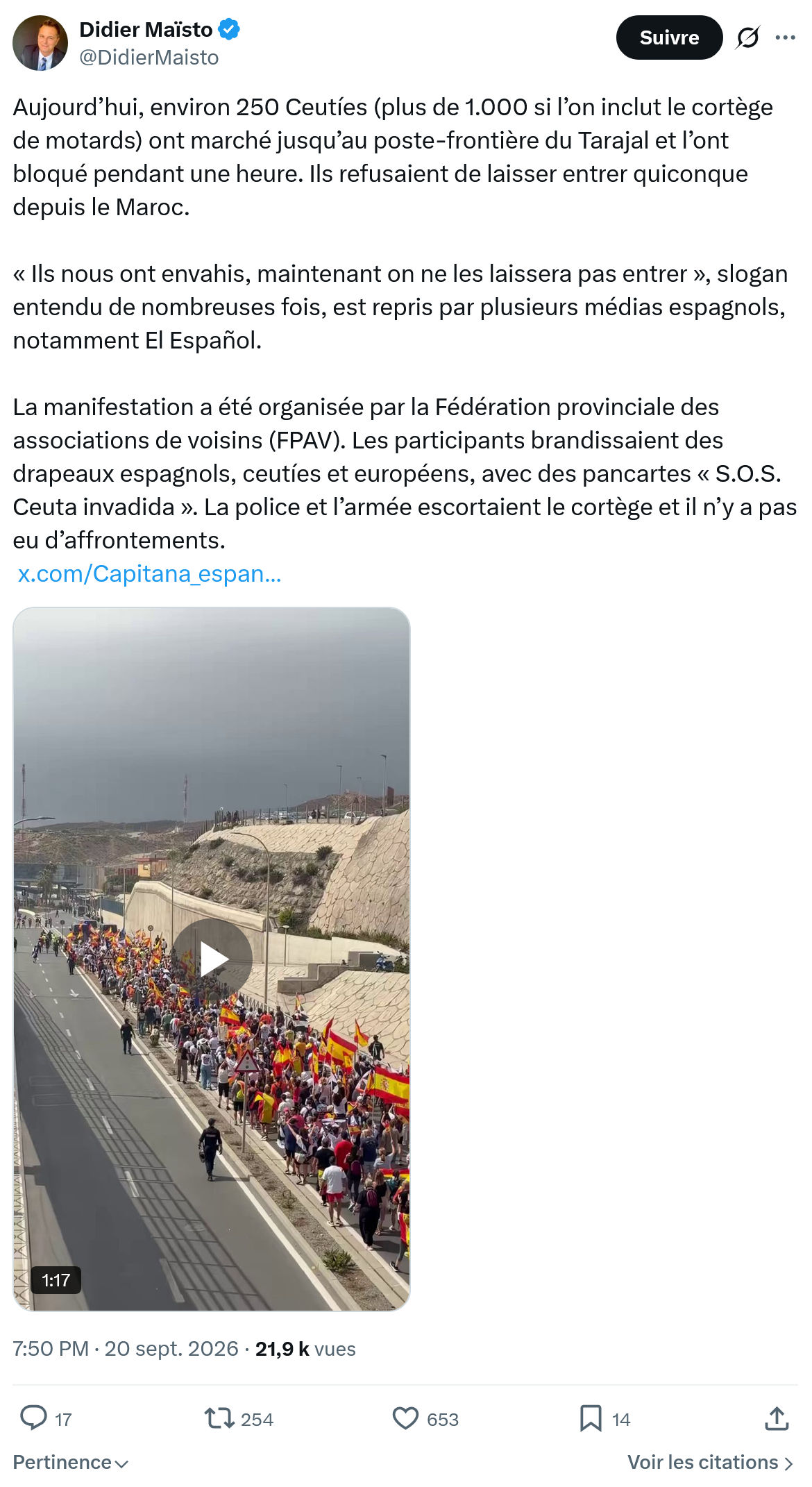 Didier Maïsto: Aujourd’hui, environ 250...