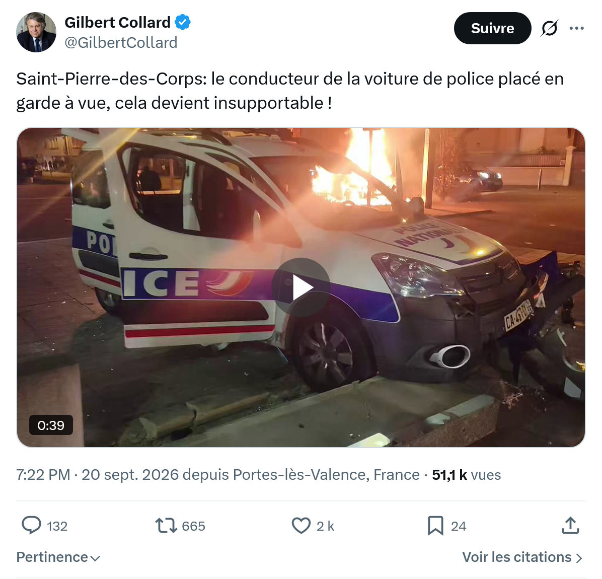 Gilbert Collard: Saint-Pierre-des-Corps...