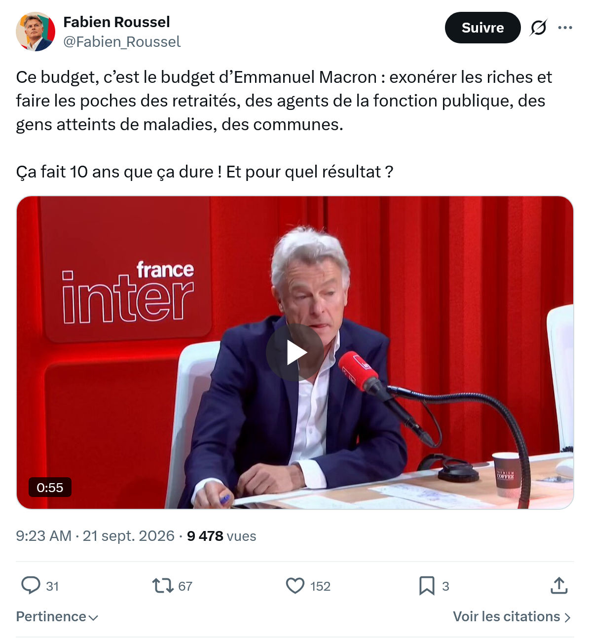 Fabien Roussel: Ce budget, c’est le budget...