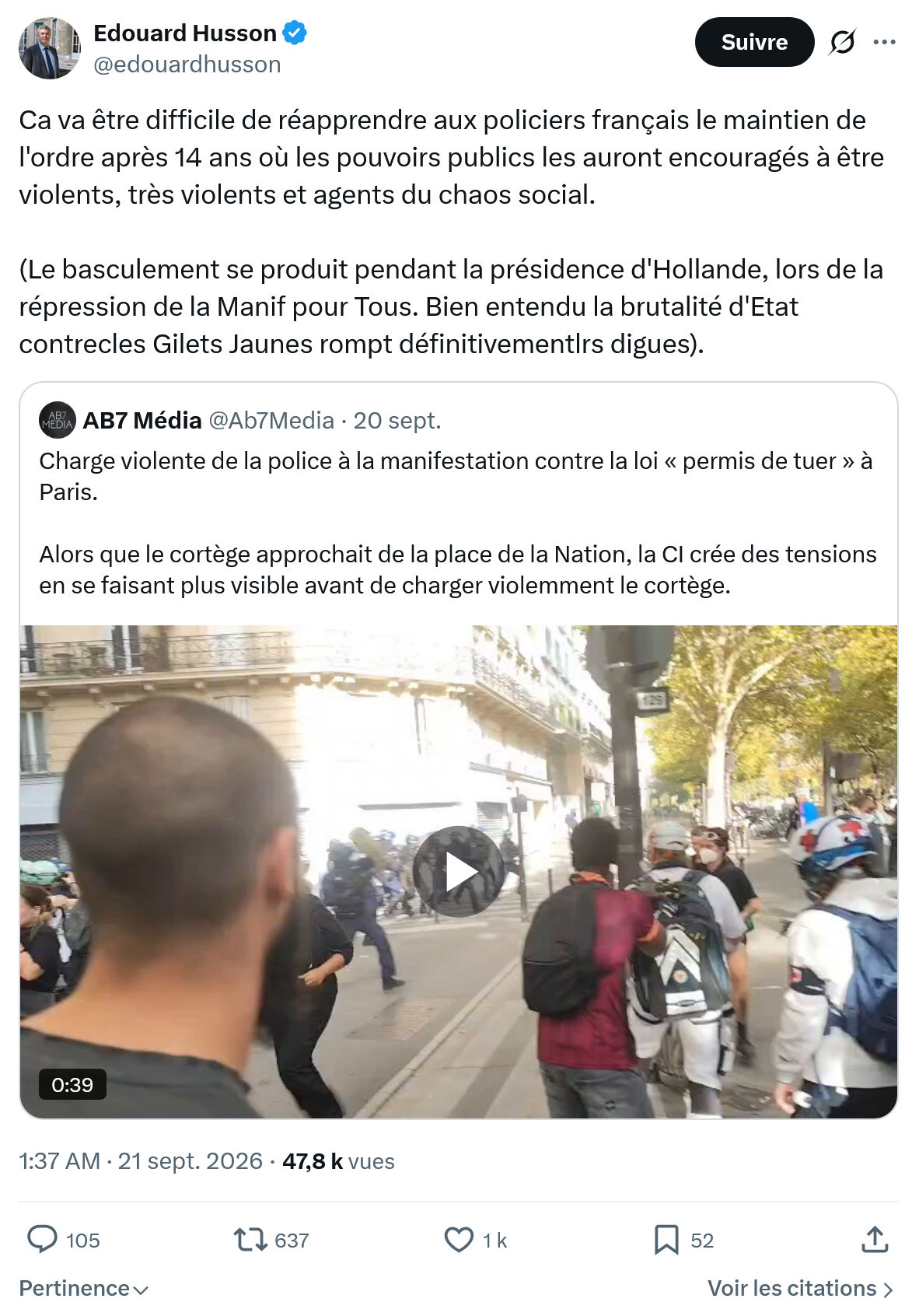 Édouard Husson: Ca va être difficile de réapprendre...