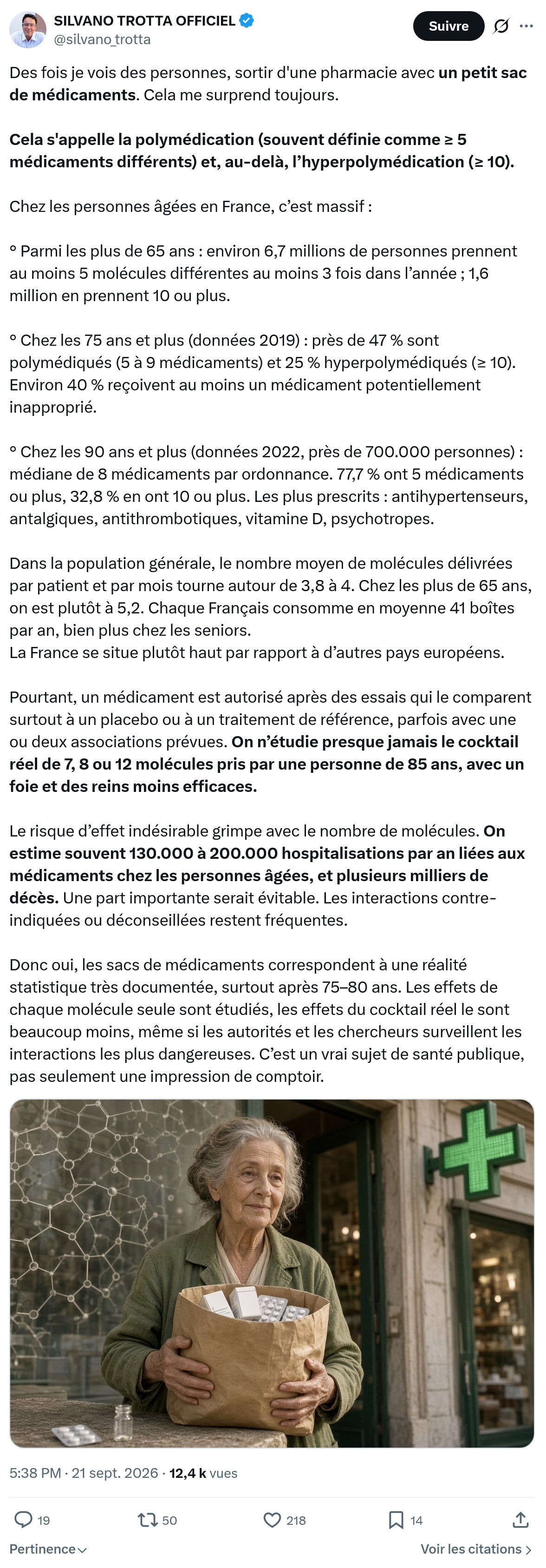 Silvano Trotta: Des fois je vois des personnes...