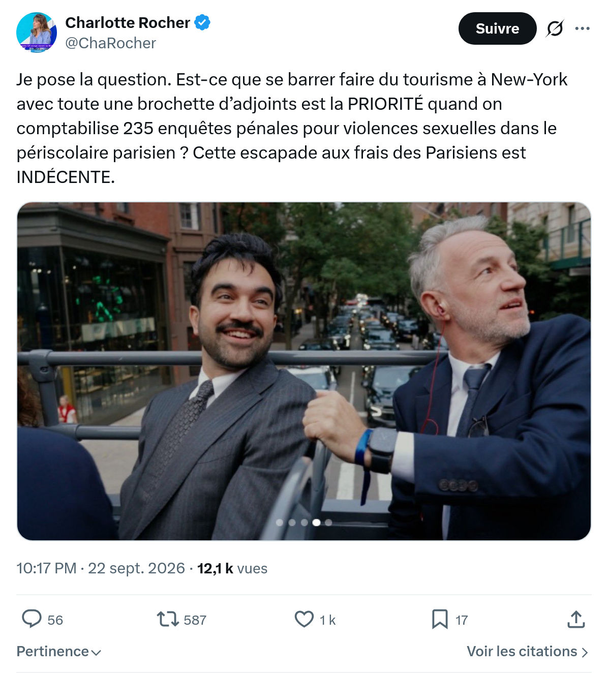 Charlotte Rocher: Je pose la question...
