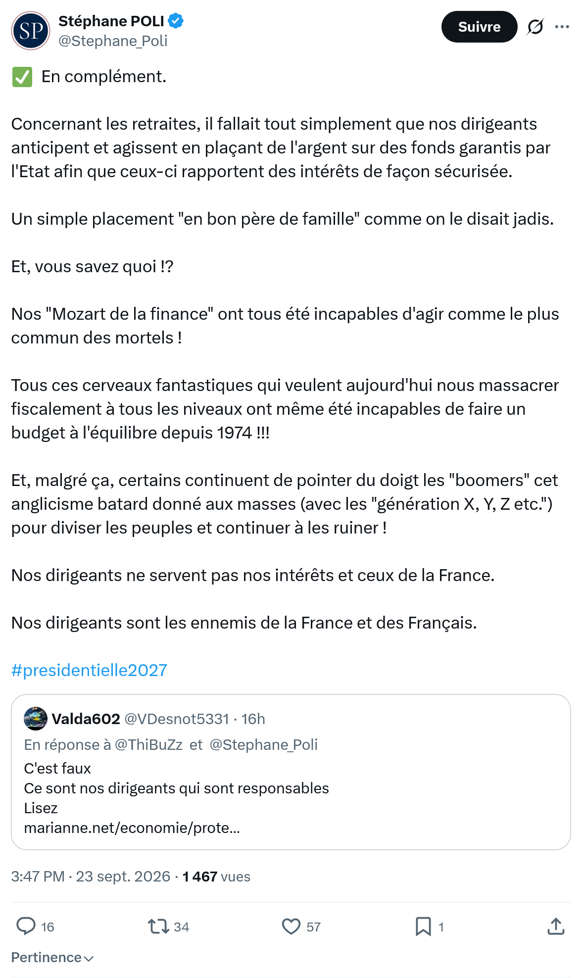 Stephane Poli: En complément...