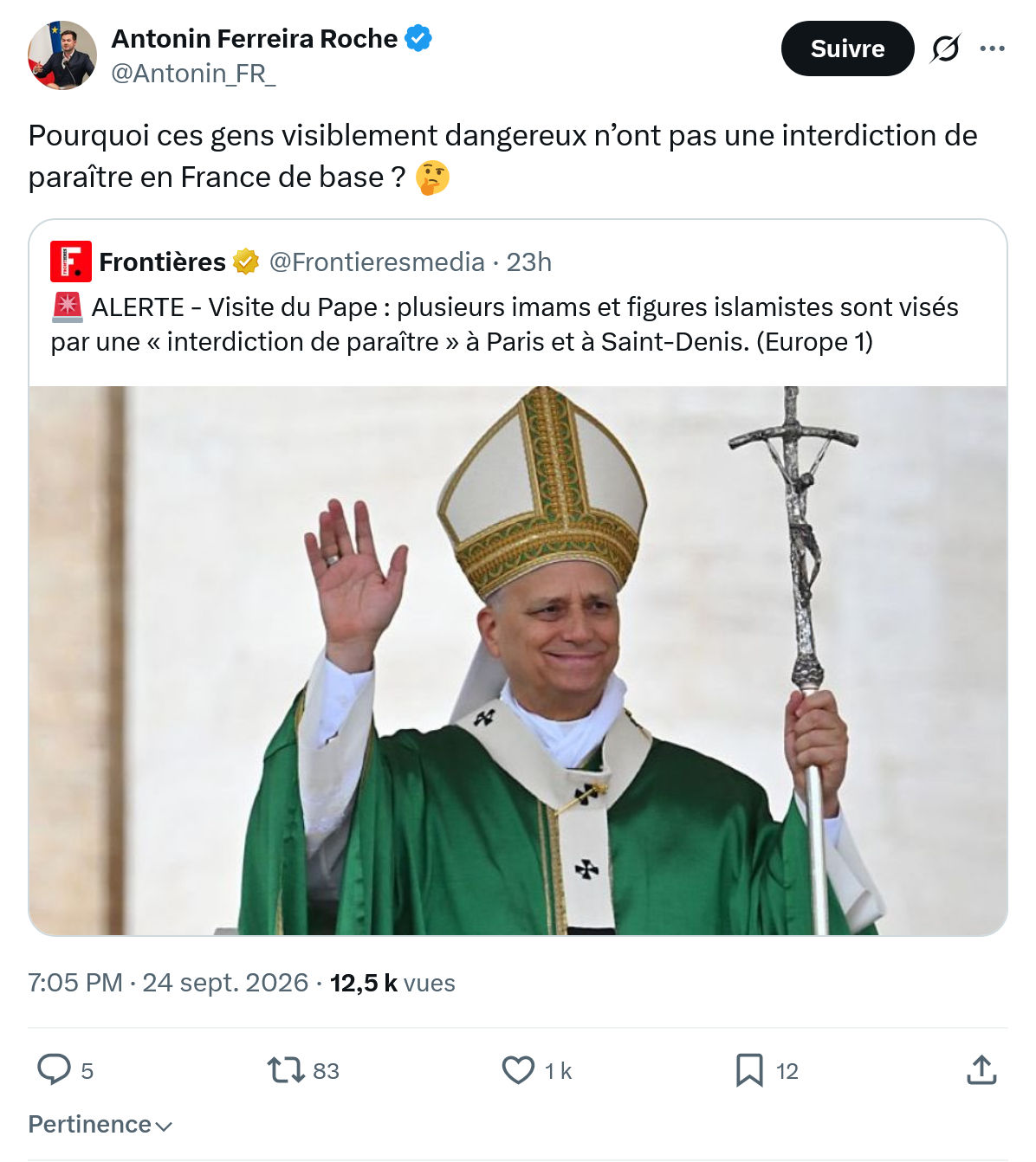 Antonin Ferreira Roche: Pourquoi ces gens visiblement...