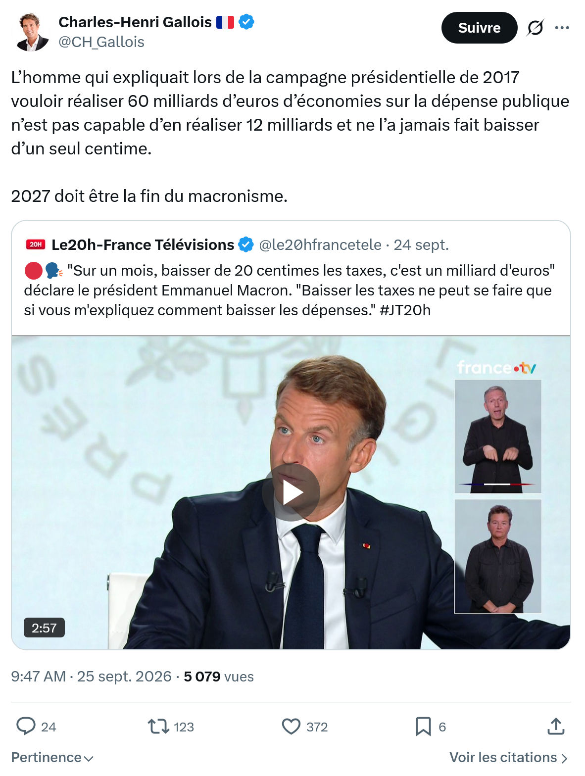 Charles-Henri Gallois: L’homme qui expliquait lors de la campagne...