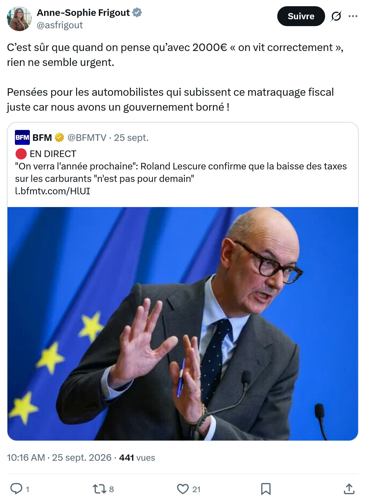 Anne-Sophie Frigout: C’est sûr que quand on pense...