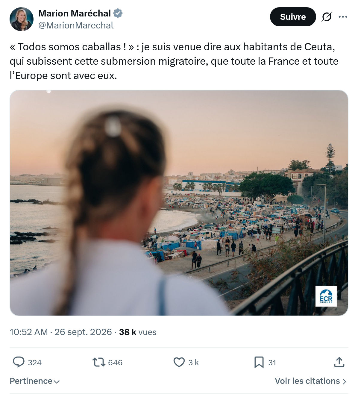 Marion Maréchal- Le Pen: « Todos somos caballas ! »...