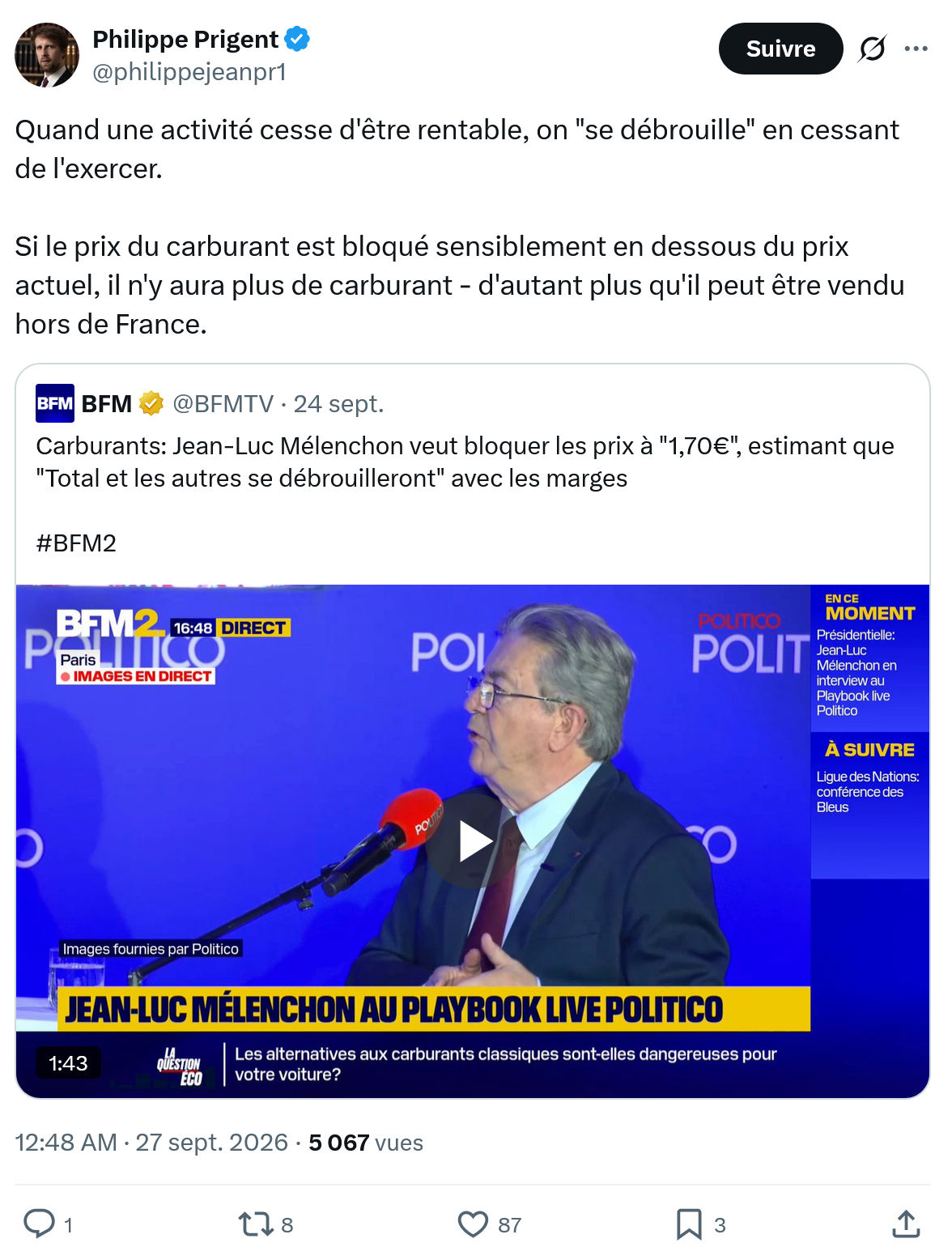 Philippe Prigent: Quand une activité cesse...