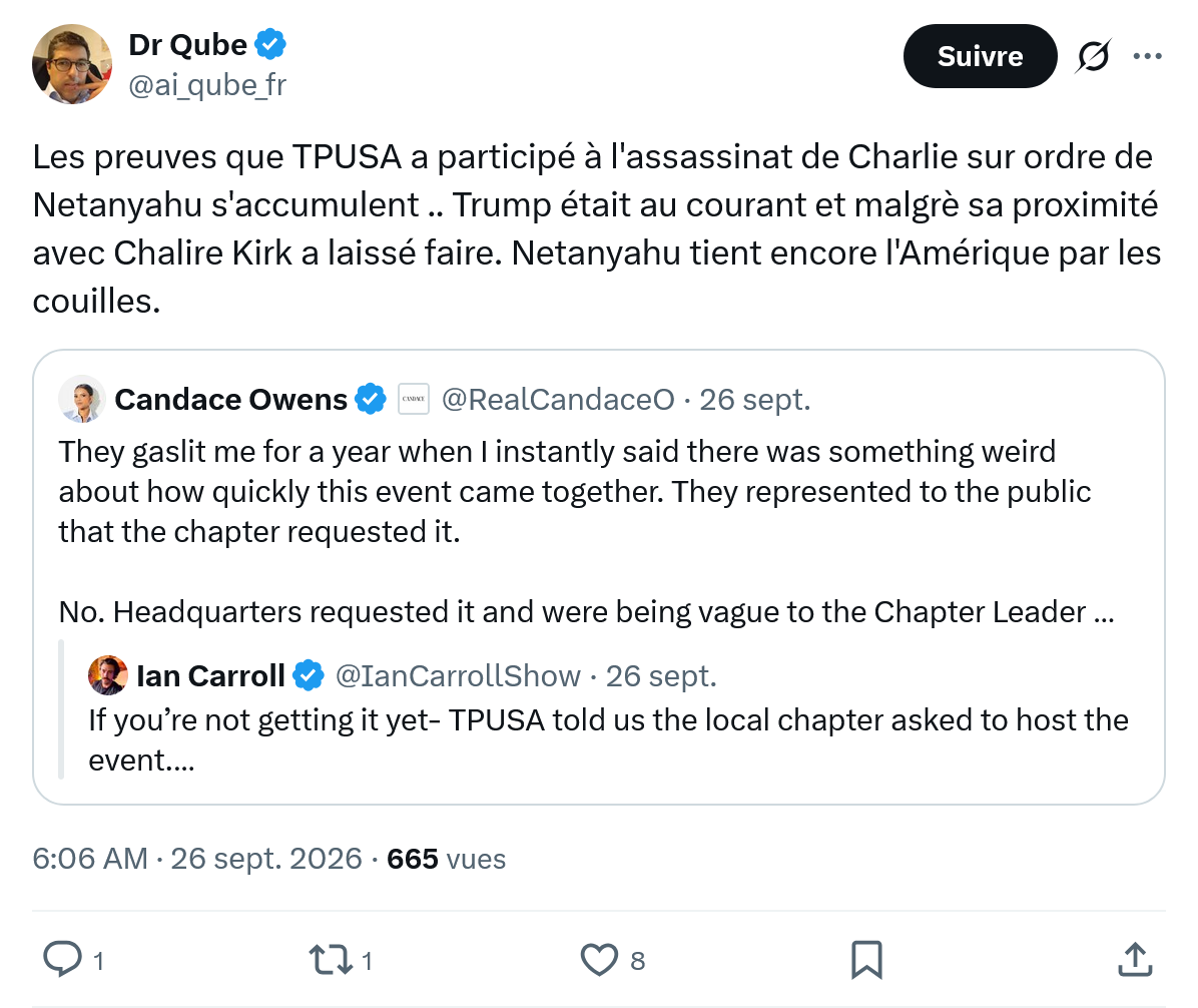 Dr Qube: Les preuves que TPUSA...