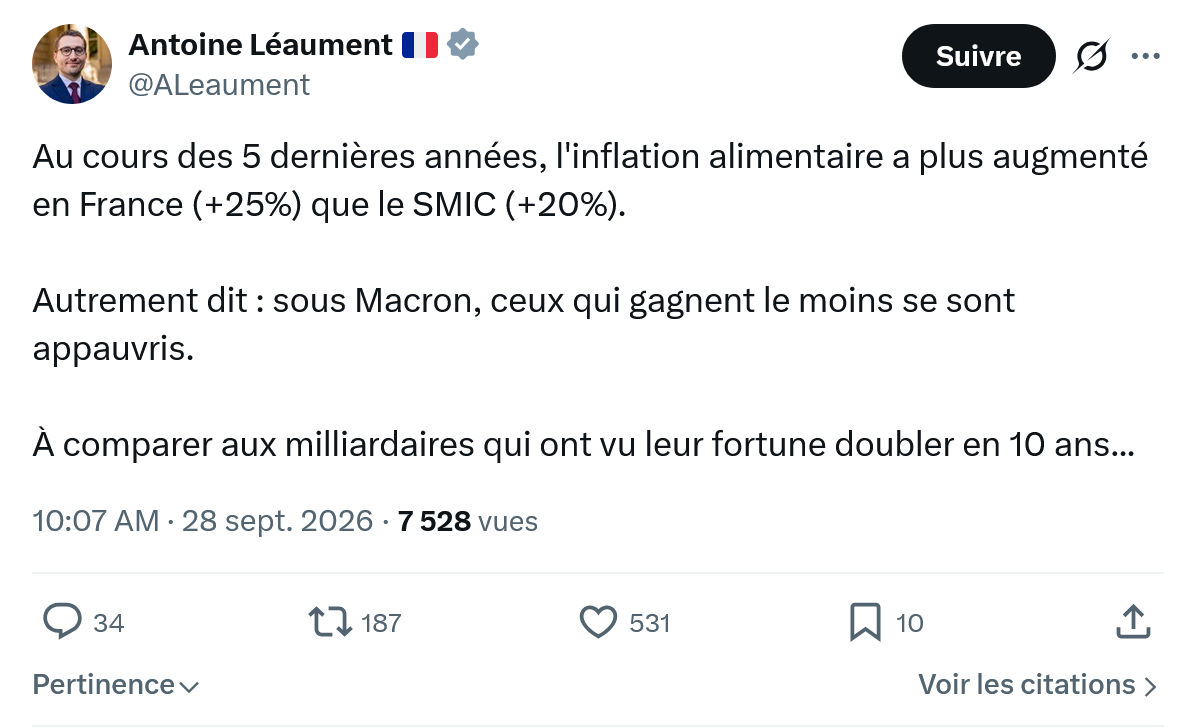 Antoine Léaument: Au cours des 5 dernières années...