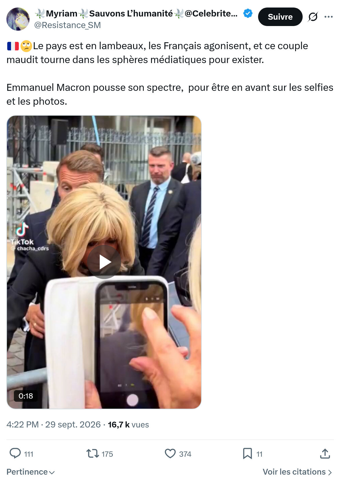 Myriam: Le pays est en lambeaux...