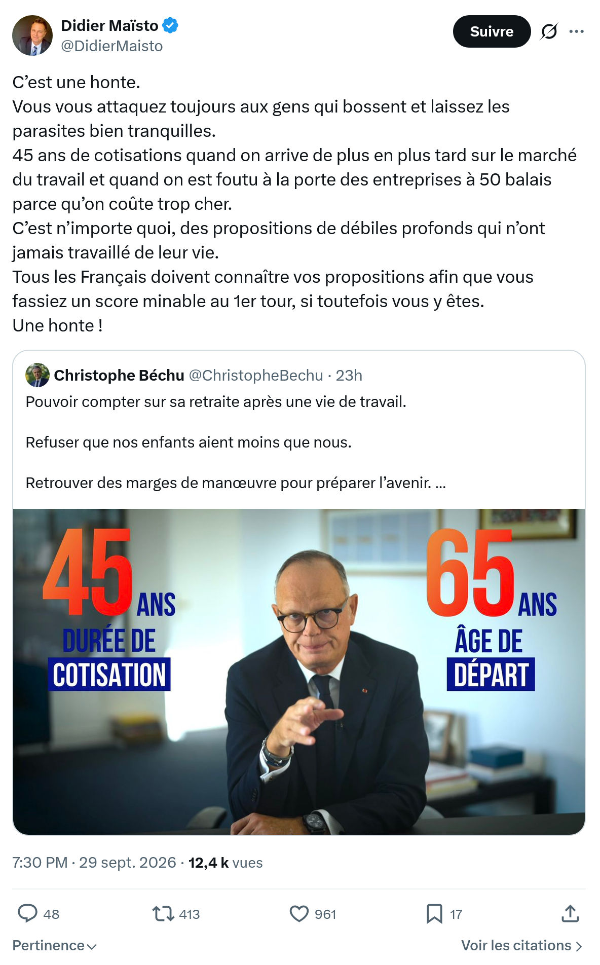 Didier Maïsto: C’est une honte...