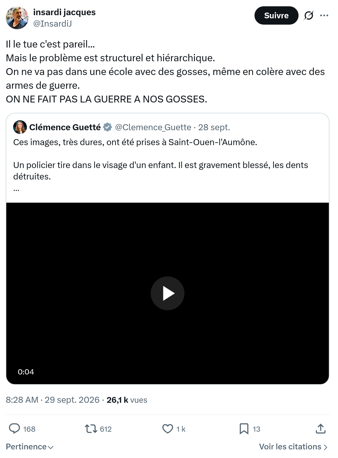 Insardi Jacques: Il le tue c'est pareil...