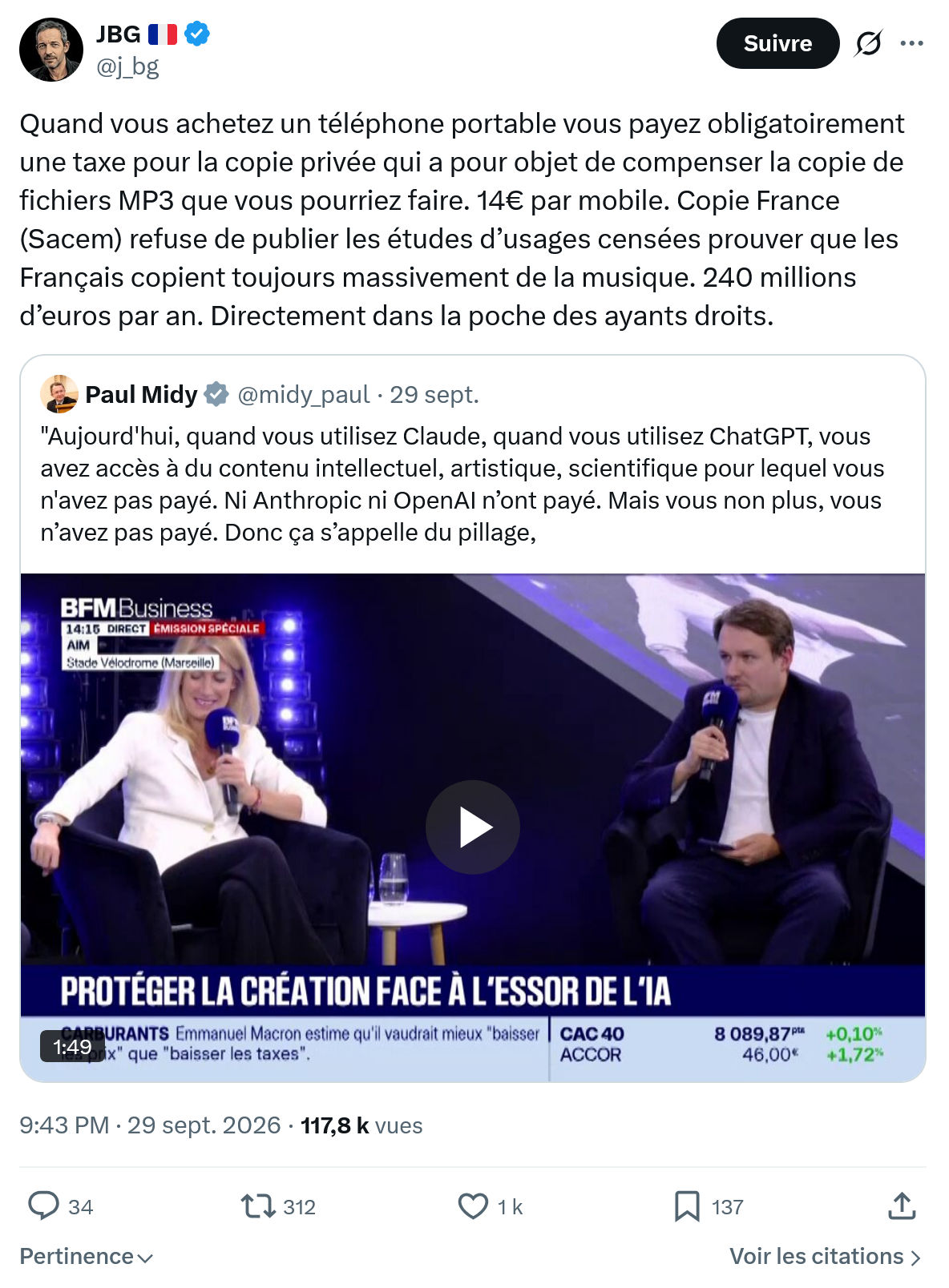 JBG: Quand vous achetez un téléphone...