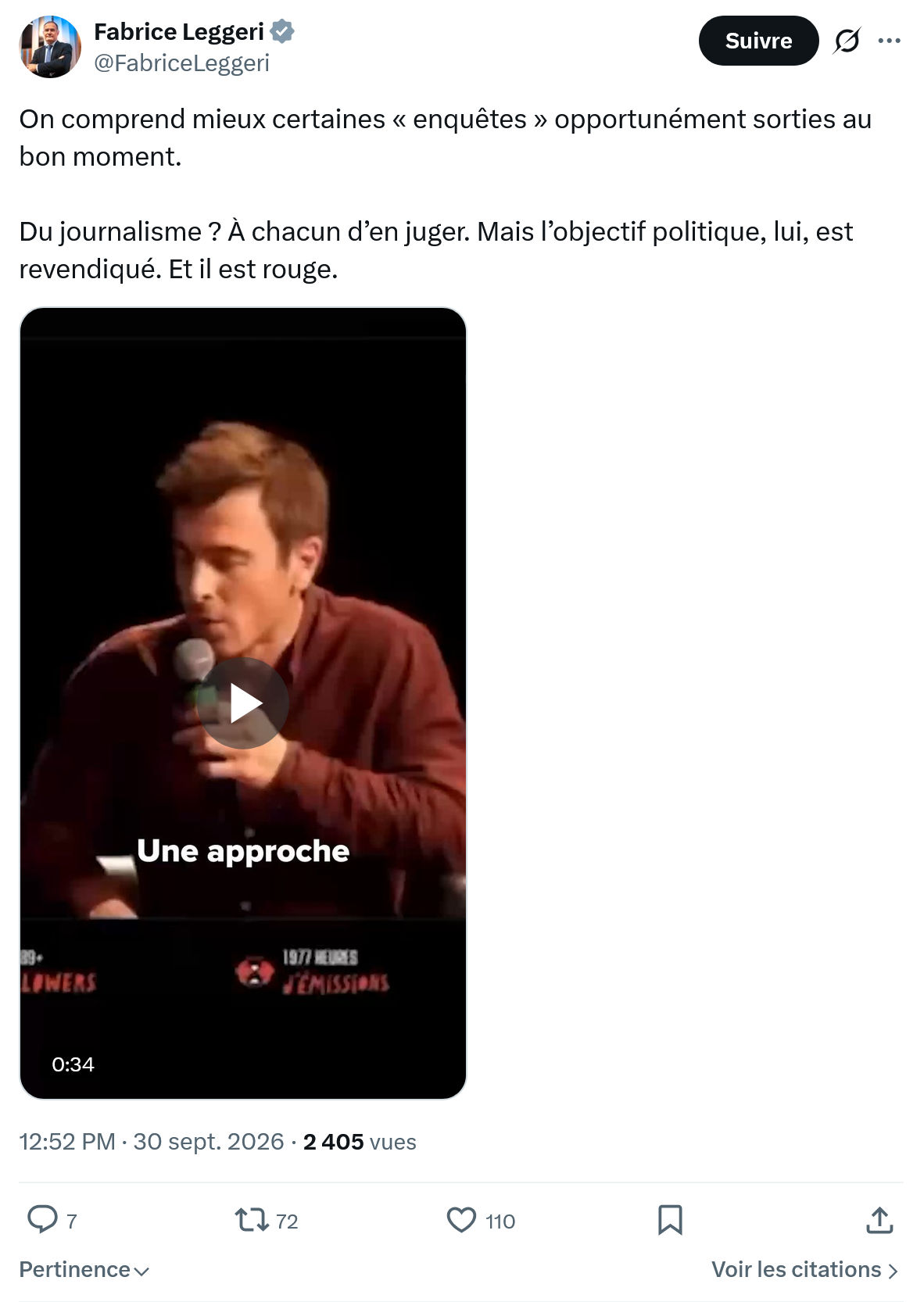 Fabrice Leggeri: On comprend mieux certaines...