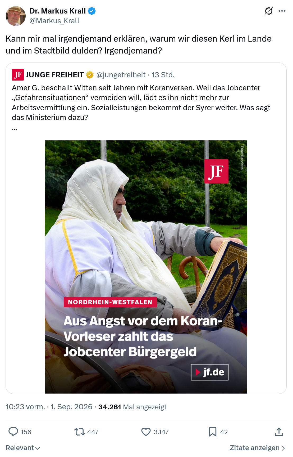 Markus Krall: Kann mir mal irgendjemand...
