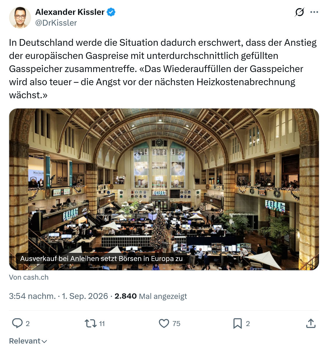 Alexander Kissler: In Deutschland ‌werde die Situation...