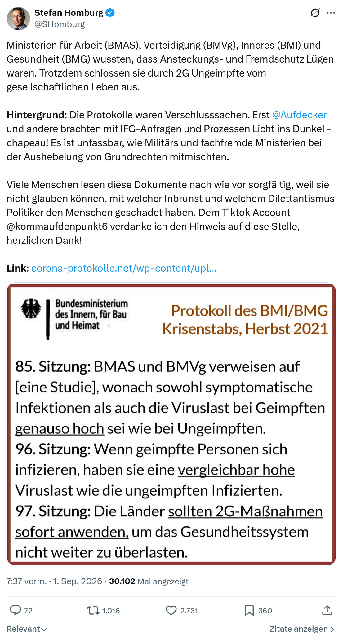 Stefan Homburg: Ministerien für Arbeit (BMAS)...