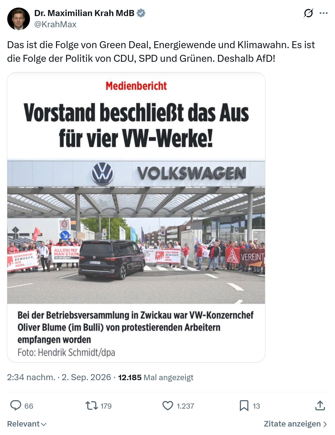 Maximilian Krah: Das ist die Folge von Green Deal...