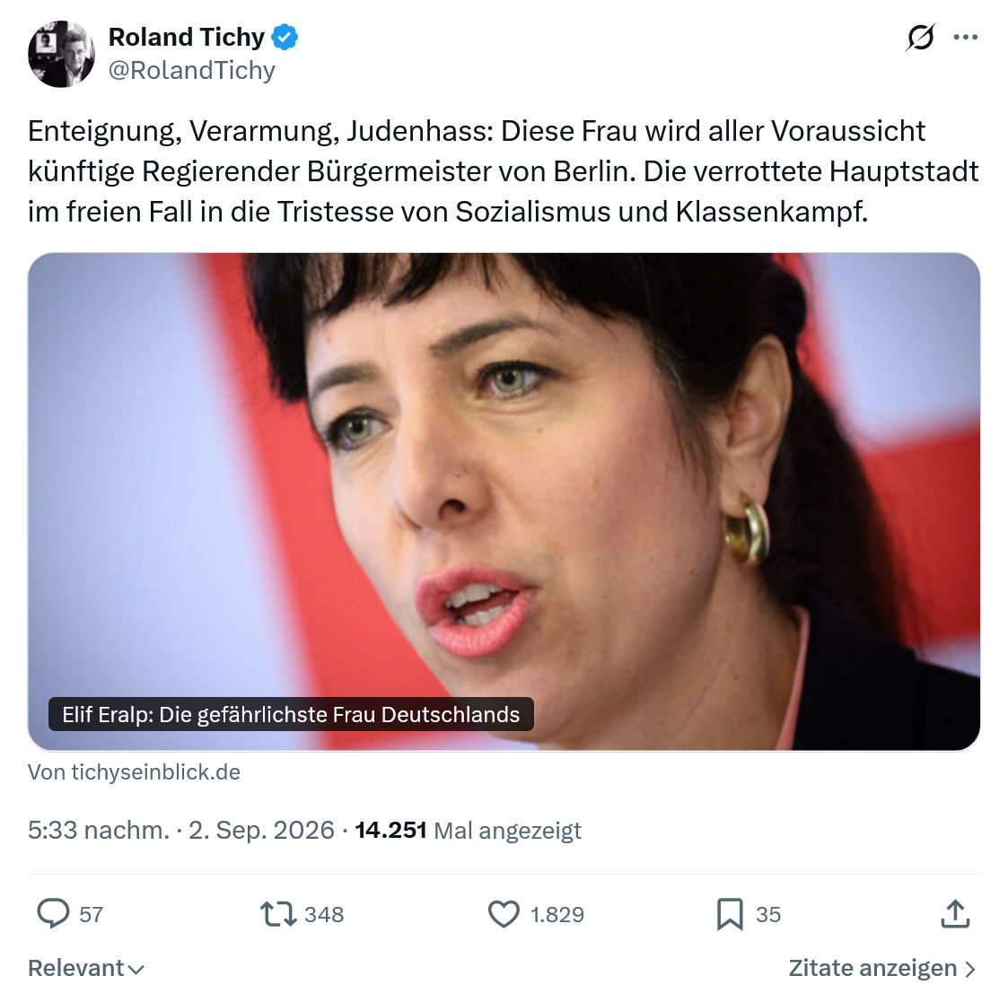 Roland Tichy: Enteignung, Verarmung, Judenhass...