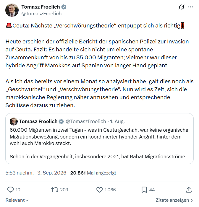 Tomasz Froelich: Ceuta...