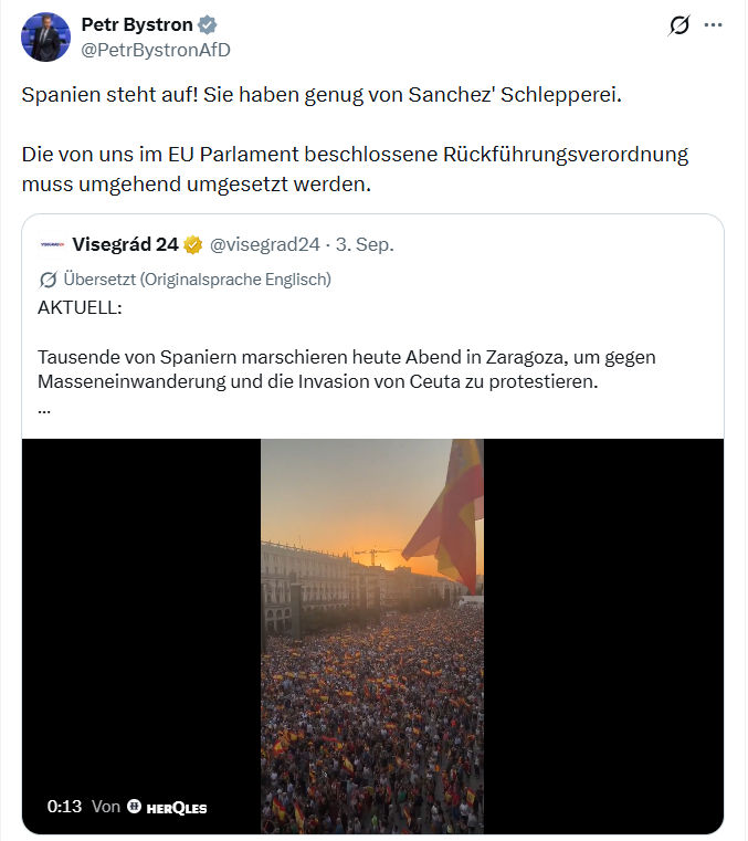 Petr Bystron: Spanien steht auf...