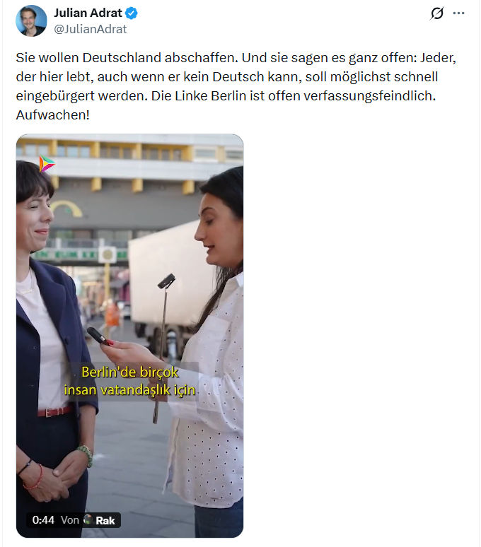 Julian Adrat: Sie wollen Deutschland abschaffen...