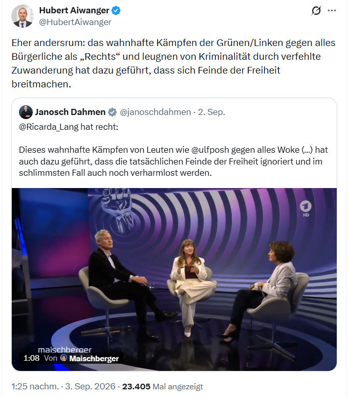 Hubert Aiwanger: Eher andersrum...