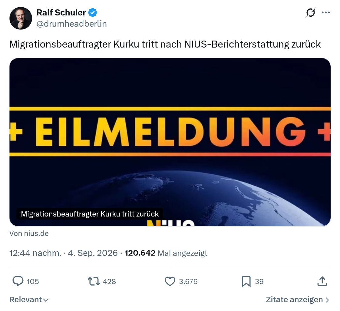 Ralf Schuler: Migrationsbeauftragter...