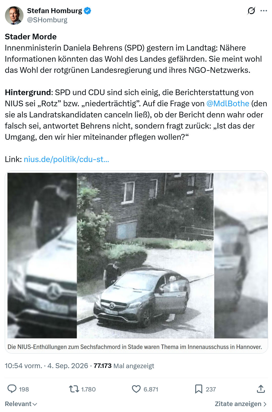 Stefan Homburg: Stader Morde...