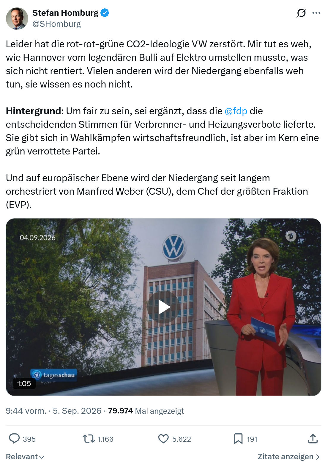 Stefan Homburg: Leider hat die rot-rot-grüne...