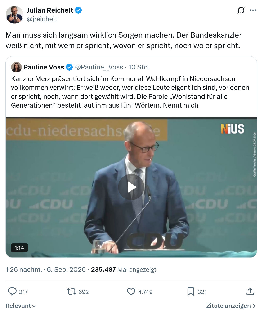 Julian Reichelt: Man muss sich langsam...