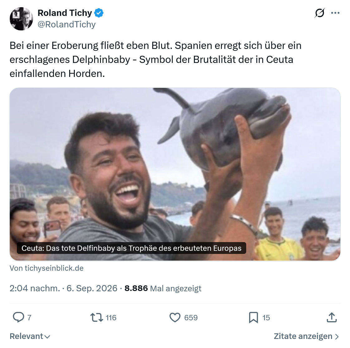 Roland Tichy: Bei einer Eroberung...