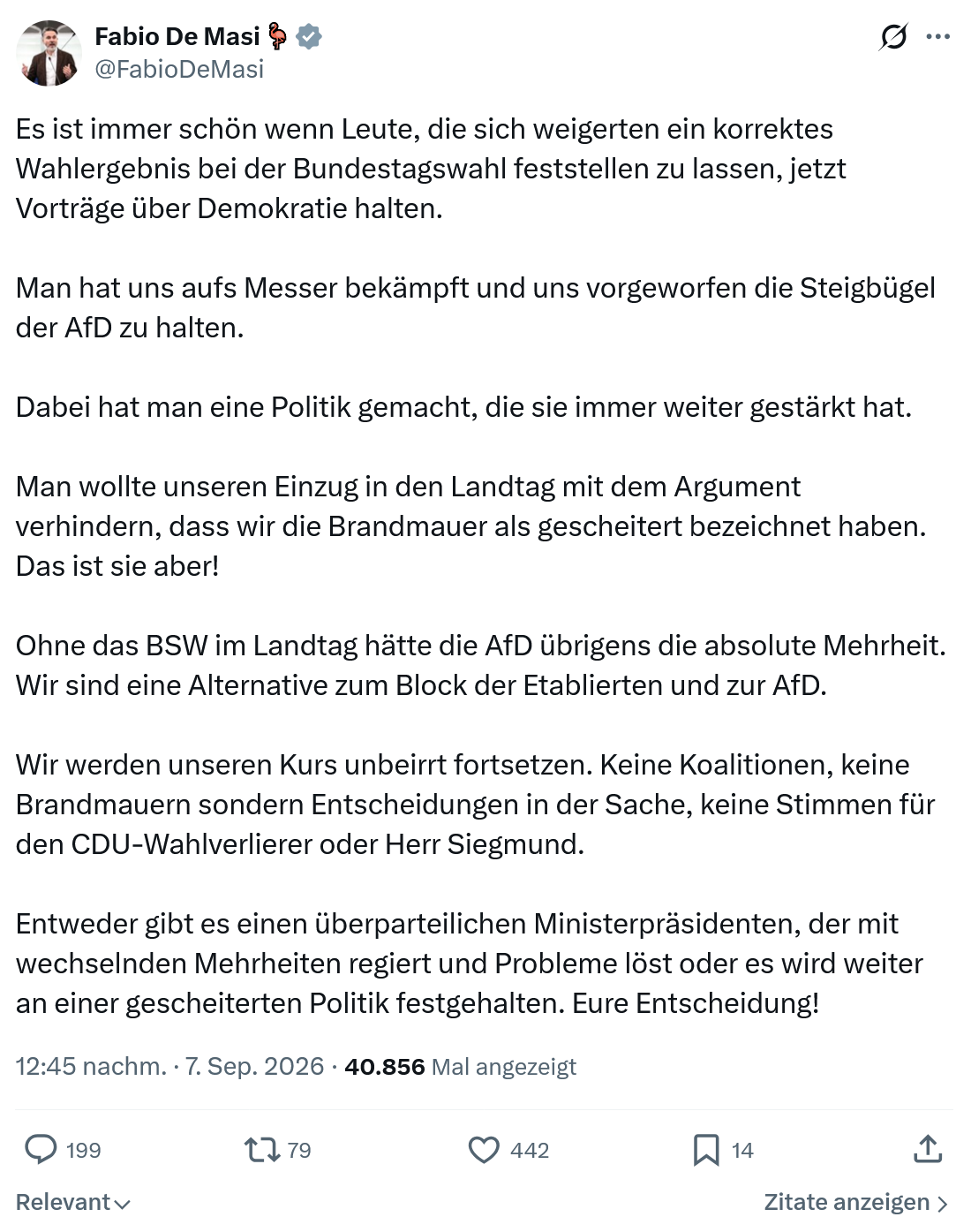Fabio De Masi: Es ist immer schön wenn Leute...