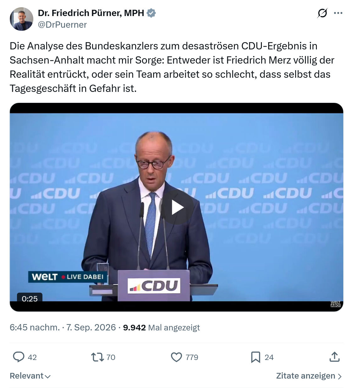 Friedrich Pürner: Die Analyse des Bundeskanzlers...