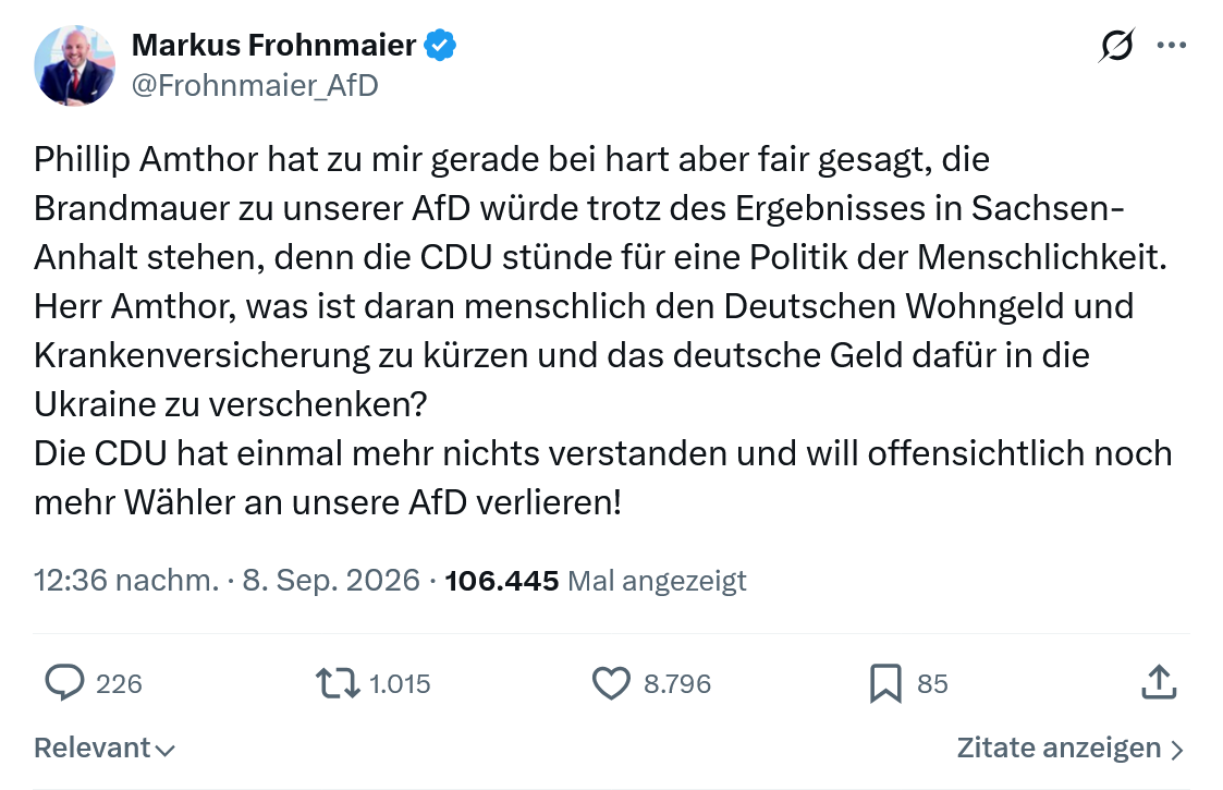 Markus Frohnmaier: Phillip Amthor hat zu mir gerade...