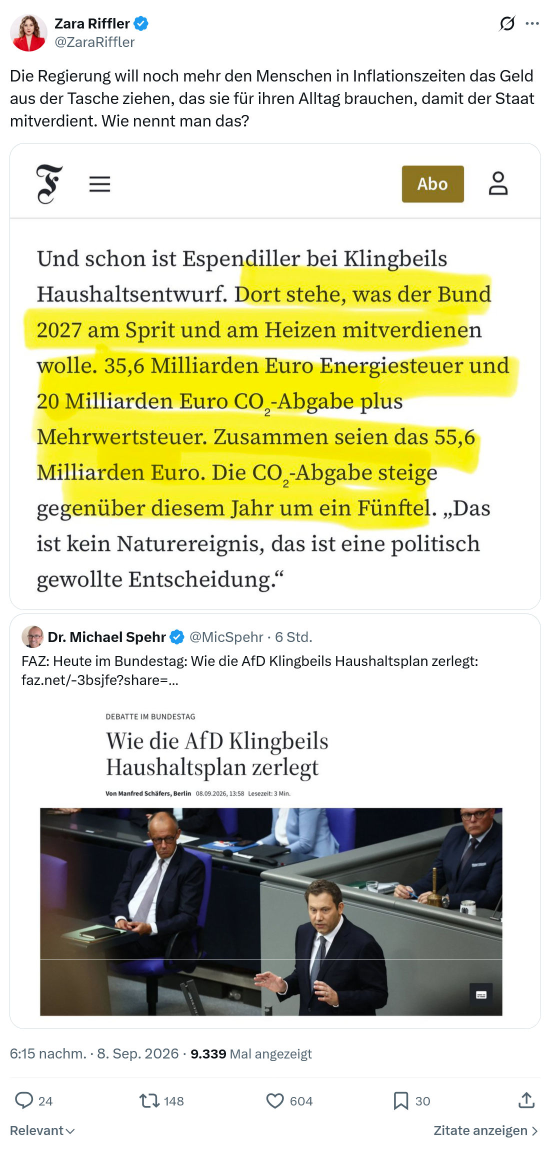 Zara Riffler: Die Regierung will noch mehr...