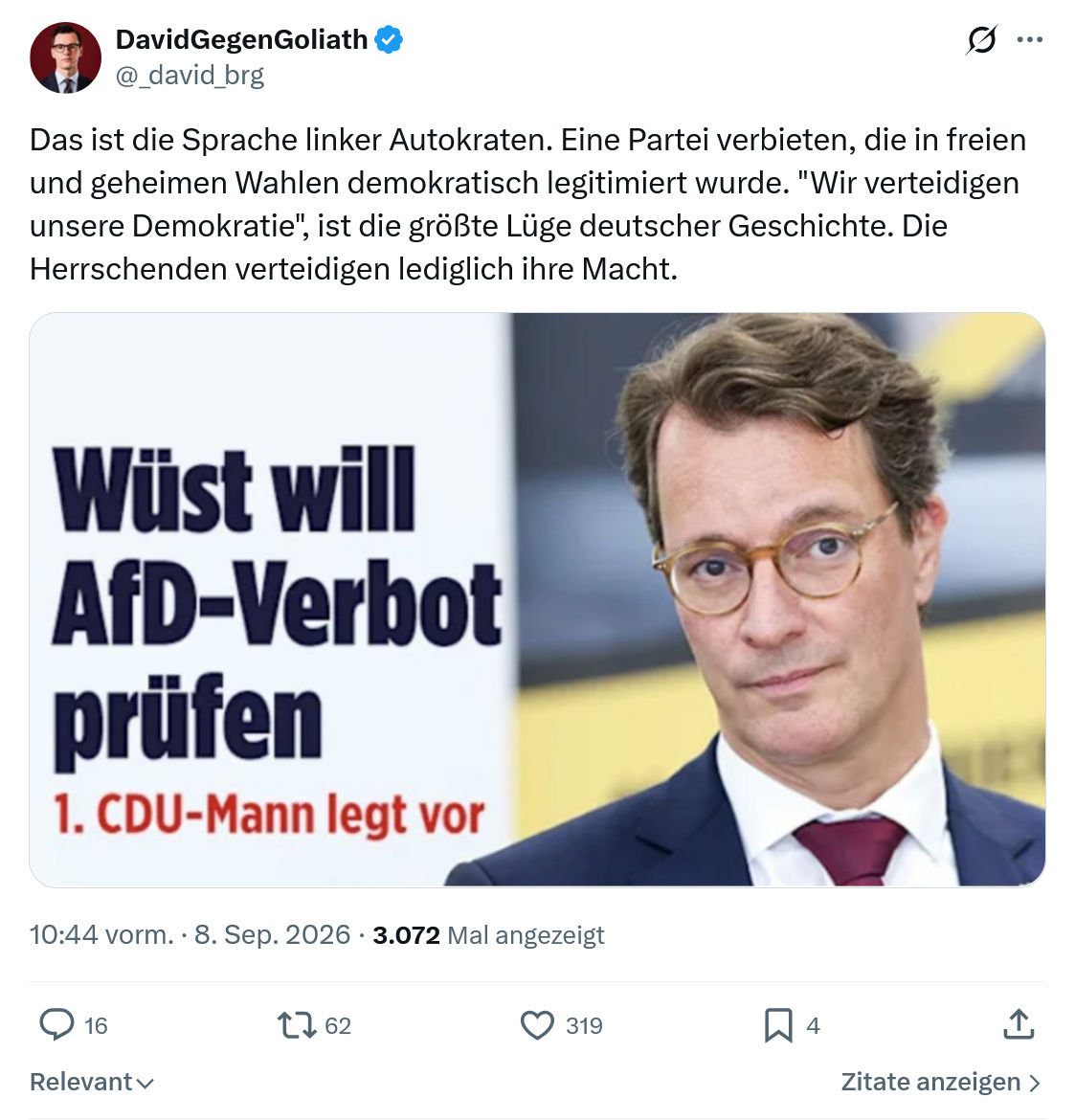 David Gegen Goliath: Das ist die Sprache linker Autokraten...