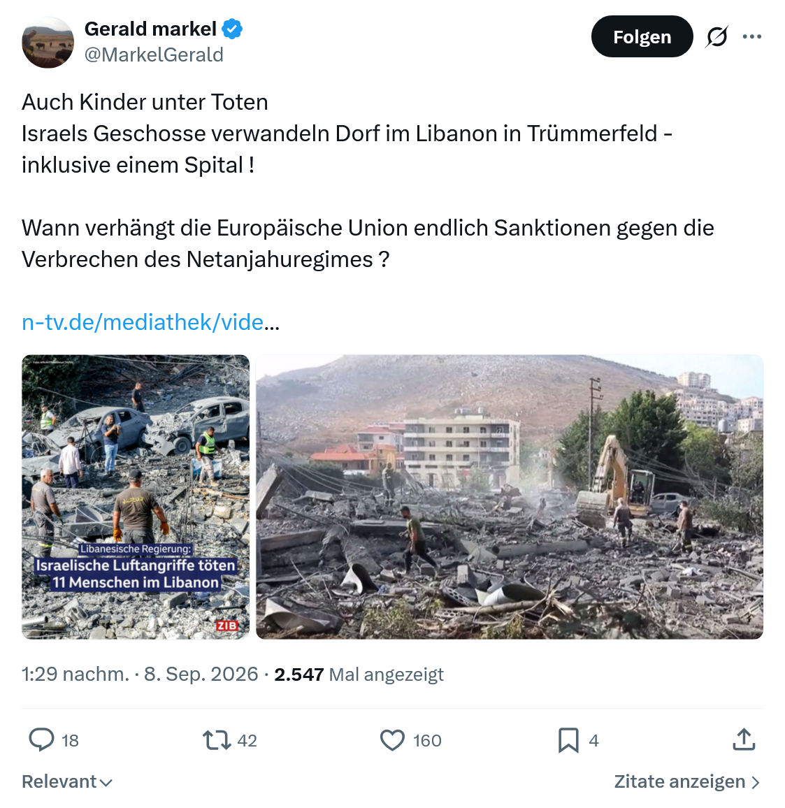 Gerald Markel: Auch Kinder unter Toten...