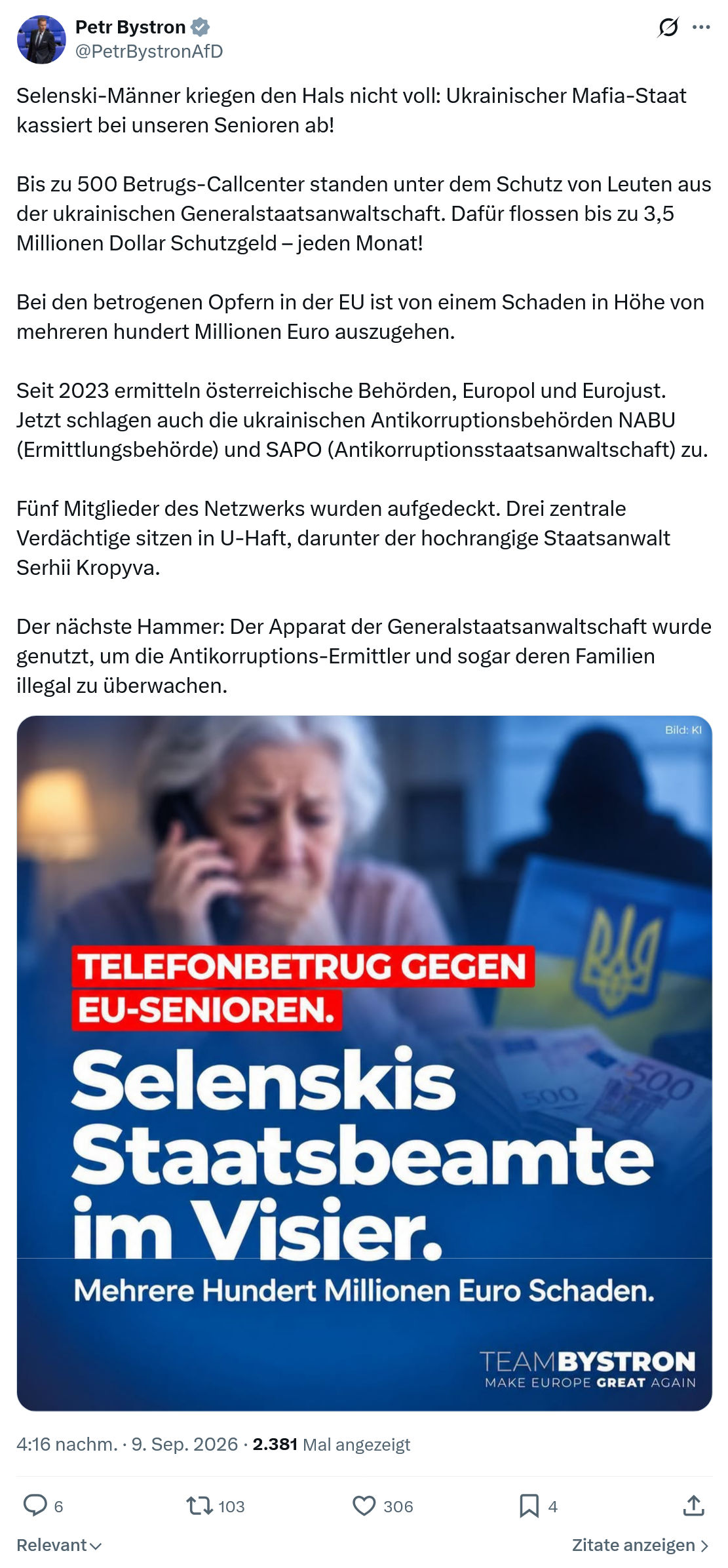 Petr Bystron: Selenski-Männer kriegen den Hals...