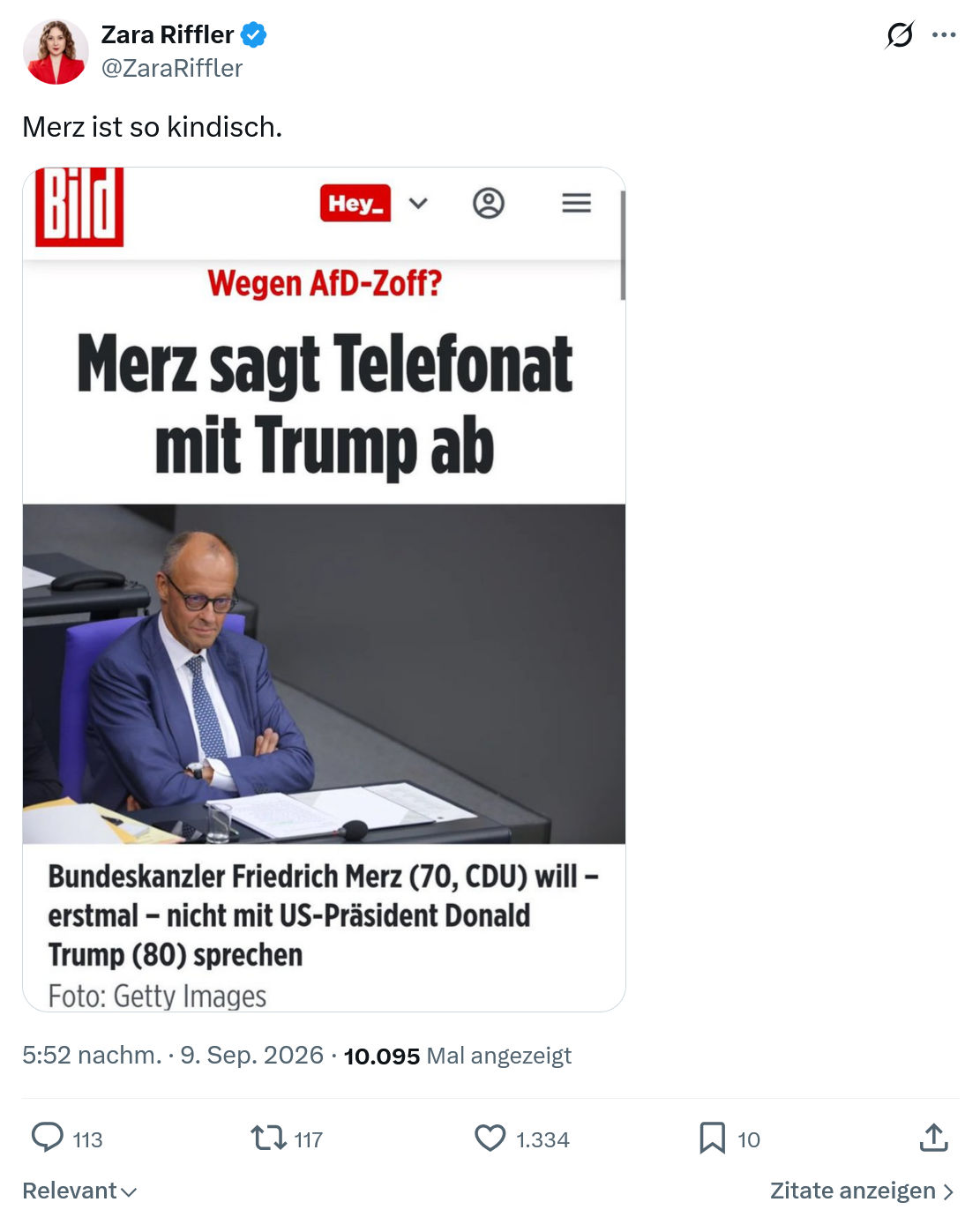 Zara Riffler: Merz ist...