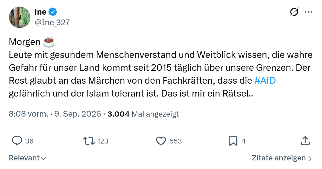 Ine: Leute mit gesundem Menschenverstand...