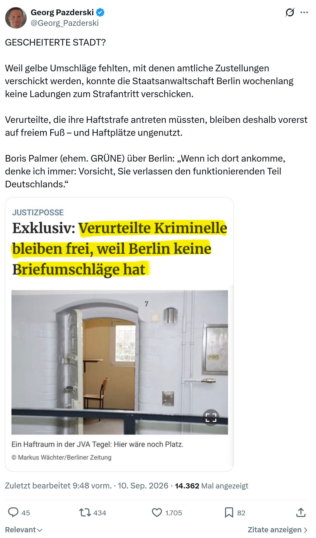 Georg Pazderski: GESCHEITERTE STADT...